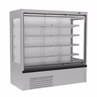 Commercial multideck display fridge - Open front - 1875mm - 683L - with 4 shelves - incl. night blind