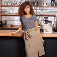 (6 pieces) KARLOWSKY | Green Generation Waist Apron – Recycled Plastic - Pebble Grey - 1100x650 mm