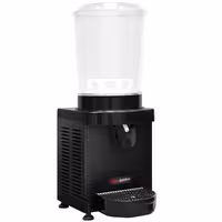 Commercial Ayran / Juice Dispenser - 1x polycarbonate tank with tap & magnetic agitation - 10 Litres - 350W - Black
