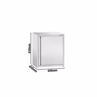 خزانة حائط ستانلس ستيل PREMIUM - 600x400mm - مع باب ذو أجنحة - ارتفاع 650 mm