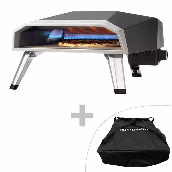Outdoor Pizzaofen Gas - für Ø 40cm Pizza - bis 500°C - inkl. Tragetasche