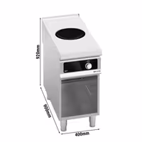 Indukciós wok tűzhely - 5 kW - 1 zónás - Ø 300 mm - Bflex Digital