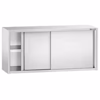 خزانة حائط ستانلس ستيل PREMIUM - 1400x400mm - مع باب انزلاقي - ارتفاع 650 mm