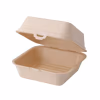 (60 gab.) Atkārtoti lietojama burgeru kārba - 160x150x85 mm - krēmkrāsa