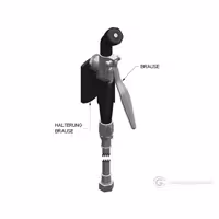 Rinse spray gun 2000 - wall-mounted - with wall bracket included - height 225mm