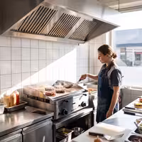 Plinski roštilj – s tvrdim kromiranim premazom – 6,2 kW – glatka – površina za kuhanje: 555 x 400 mm