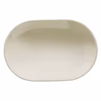 (4 adet) TEOS - Sunum Tabağı Oval Düz - Porselen, 360x165mm, Krem
