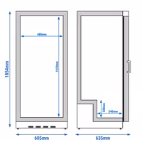 Commercial Upright Stainless Steel Storage Freezer PREMIUM - 400L - Single Door