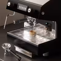 Profesyonel Espresso Kahve Makinesi - 1 Gruplu - Manuel - dahil Ön Demleme (Preinfusion) Sistemi & 1 Buhar Kolu - Tall Cup