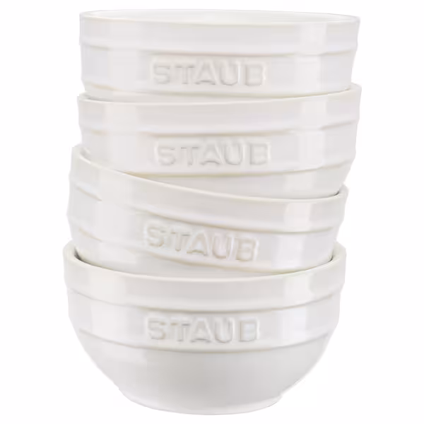 STAUB | CERAMIQUE - Kase seti, 4 parça - Ø 120mm - seramik - fildişi-beyaz