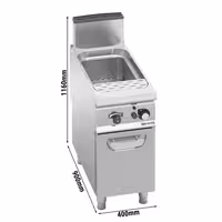 Cuiseur à pâtes à gaz – 40 litres – 12 kW