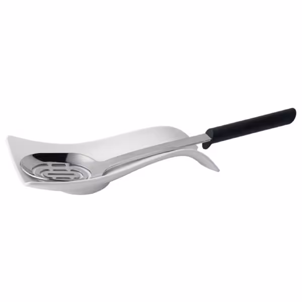 (6 Stück) Besteckablage - SMALL WAVE - Melamin - 260x130mm - Weiß