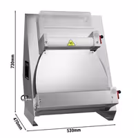 Commercial Pizza Dough Roller - for 260–400mm pizza dough - 375W - Dough thickness 0.5 to 5.5mm