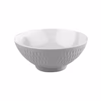 (6 adet) Kase - ASIA PLUS - Melamin - 0,60L - köşeli - 160x160mm - Derinlik:70mm - Beyaz/Gri