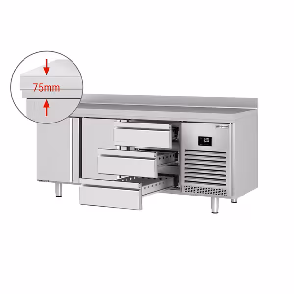 Külmlett PREMIUM PLUS - 1960x700 mm - 465 l - ventileeritud jahutus - koos 2 uksega - Tagaserv