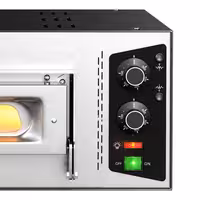 Electric Deck Pizza Oven - Twin Deck - Refractory Stone Deck - 4+4 x Ø 24cm (9.4") - 230V Single Phase | 16A CEE Plug - Mechanical Controls - up to 450°C