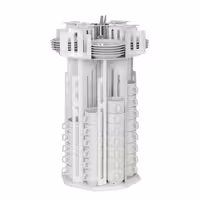 Cup & Saucer Dispenser - rotating - Stainless Steel - Countertop Version