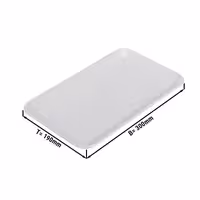 Bandeja de apresentação - Plástico - 300x190x16mm - Branco - retangular