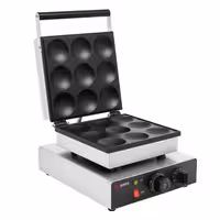 Gofrownica – pojedyncza – kształt: 9 pancake'ów amerykańskich – 1,75 kW – manualna