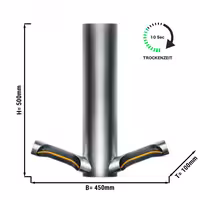 DYSON | AIRBLADE 9kJ - Sušilo za ruke sa senzorom & HEPA filterom - Brušeni nehrđajući čelik
