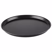 (10 kom) Pleh za pizzu - plavi čelik - Ø 400 mm - Visina: 25 mm - crni premaz