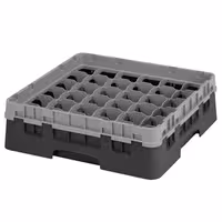 CAMBRO | CAMRACK® - Košara za pranje čaša 1/1 - 36 odjeljaka - Sa 1 produžetkom - 500x500 mm - Crna boja