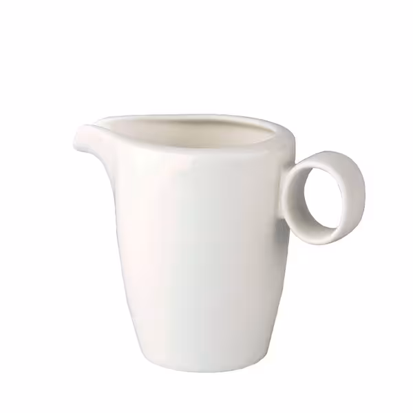 (1 adet) LUX - Sütlük - 150ml - Porselen - Fildişi