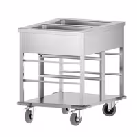 Toplovodna kupka grijana kolica - 2 kW - 2x GN 1/1 - odvojena regulacija temperature po bazenu