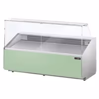 Chladicí pult - 2500 mm - přední panel světle zelený