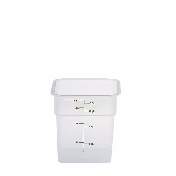 (6 komada) CAMBRO | CAMSQUARES® - Posude - 3,8 litre - Prozirne