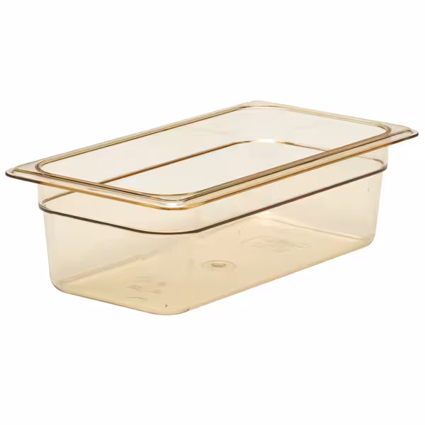 (6 szt.) CAMBRO | Pojemnik GN 1/3 H-PAN™ – wysokość: 100 mm – odporny na wysoką temperaturę – bursztynowy
