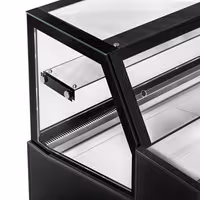 Serve Over Counter - 1330x910mm - double glazing - black front - capacity 169 litres