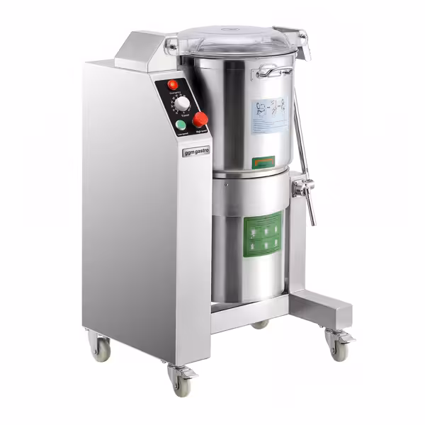 Ipari hummusz kutter - időzítő funkcióval - 18 liter - 3 kW - 230 volt - 1400 fordulat/perc