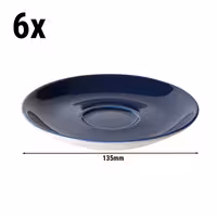 (6 kom) BART COLOUR CAFE - Tanjurić za kavu - Okrugli - Ø 135 mm - Plava