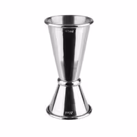 (6 pz) Misurino da bar doppio - Acciaio inox - 2cl & 4cl - con graduazioni interne 1cl & 3cl