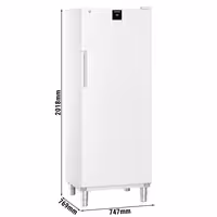 LIEBHERR | Szafa mroźnicza PERFORMANCE – 573 L – od -26 do -9 °C – z wnętrzem z tworzywa sztucznego – z 1 drzwiami i 12 koszami – biała