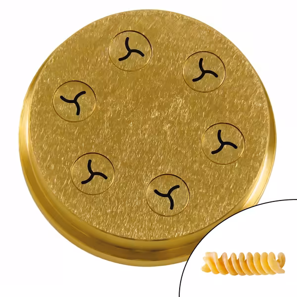 Disk za oblikovanje tjestenine – Fusilli 8,4 mm, set od 3, pogodan za NMSM20 – Ø 110 mm