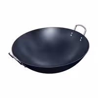 Wokpan - plaatstaal - Ø 450mm - hoogte: 145mm - geschikt voor alle warmtebronnen (incl. inductie)