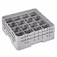 CAMBRO | CAMRACK® - Košara za pranje šalica 1/1 - Sa 16 odjeljaka - 500x500 mm - Siva boja