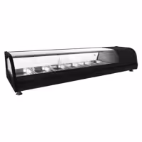 Witryna chłodnicza do tapas PREMIUM – 1395 x 400 x 250 mm – 6x GN 1/3 – od +4 do +8 °C