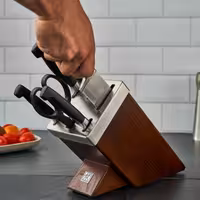 ZWILLING | FOUR STAR SharpBlock - självslipande knivblock - 7-delars - brun