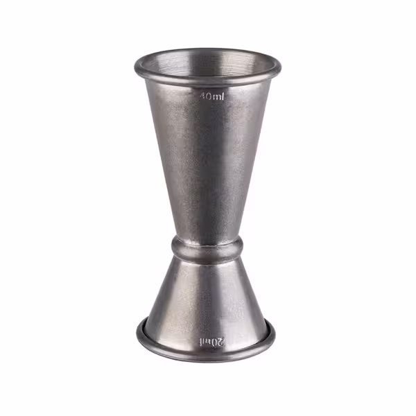 (6 adet) Jigger - İki Ölçekli - 2/4cl - ara çizgiler 1/3cl