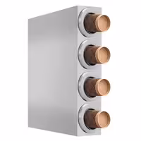 Cup Dispenser - Stainless Steel - with 4 dispensers