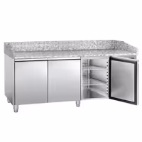 Stół chłodniczy do pizzy ECO – 2000 x 800 mm – z 3 drzwiami