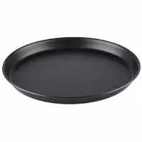 (10 kom) Pleh za pizzu - plavi čelik - Ø 240 mm - Visina: 25 mm - crni premaz