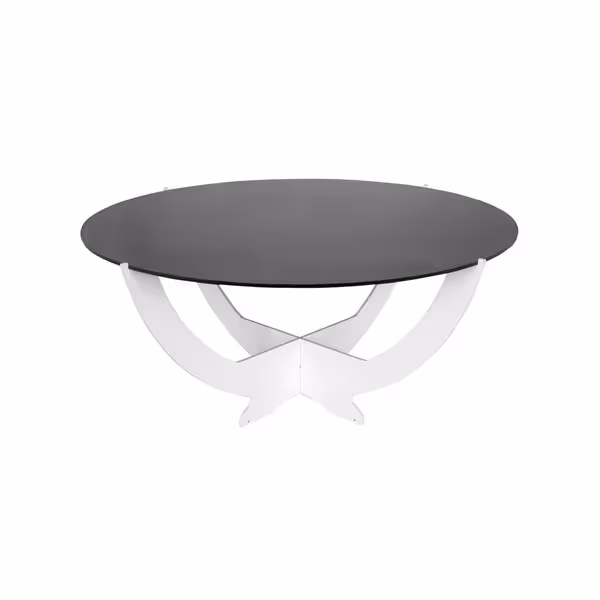Etagere / Buffet Stand - Octopus - Powder-coated stainless steel - White - round - Ø302mm