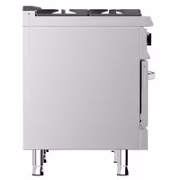 Cocina a gas - 45kW - 6 fuegos - con horno de gas estático - 6kW