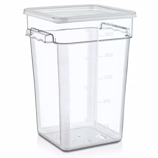 Kutija za hranu - s poklopcem - polipropilen - prozirna - visina: 400 mm - 20,8 l