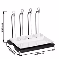 CLASSICO - Skewer Rack - Black - incl. 4 skewers