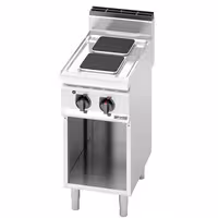 Elektripliit LORENZO 700 - 5,2 kW - 2 plaati ruudukujulised - 400x714x1.070 mm - alusraamiga